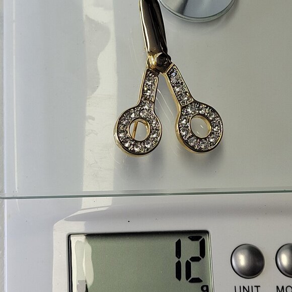 Gold Tone Scissors Brooch - Picture 10 of 11
